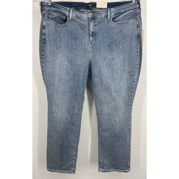 NYDJ Not Your Daughters Jeans Plus Size 28 28W Straight Leg Marilyn Stretch New - Picture 1 of 11